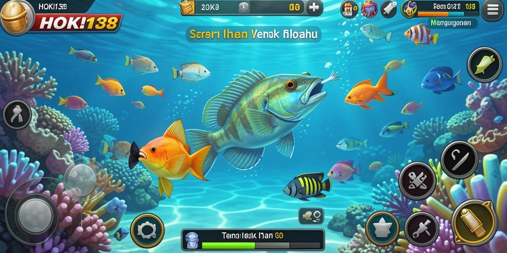 Tampilan gameplay HOKI138 yang penuh warna dan menarik.