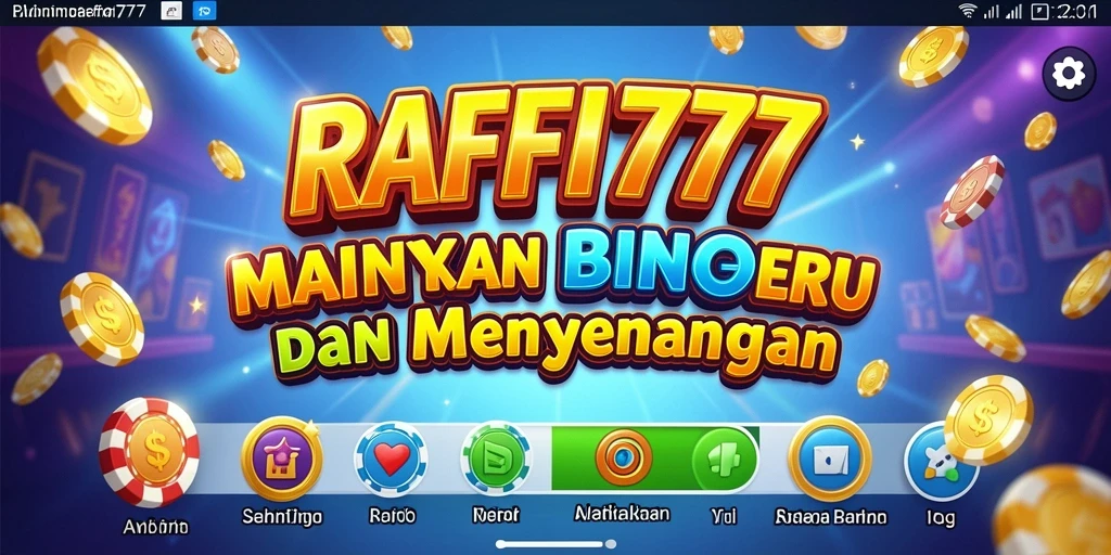 Tampilan gameplay seru dalam aplikasi RAFFI777 Bingo.
