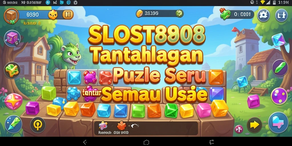 Tampilan gameplay SLOST8808: nikmati tantangan Puzzle yang menarik.
